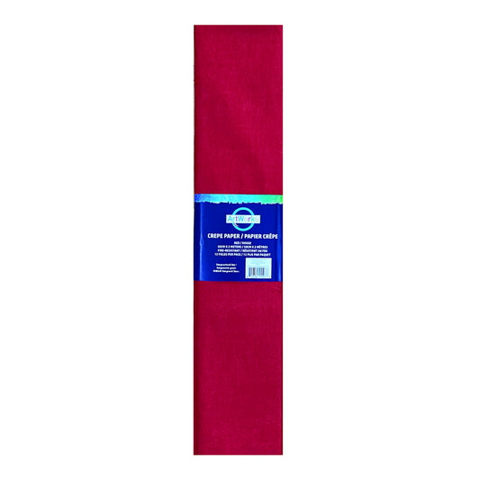 DBLG Artworks Crepe Paper - 50 cm x 2 m - Red - 12 Folds/Pack