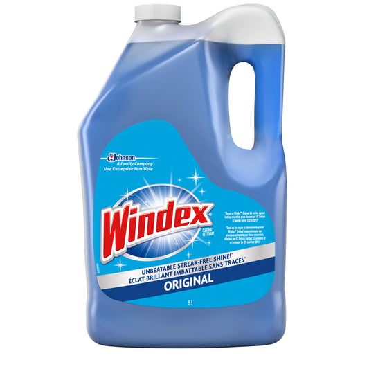 Windex Window Cleaner, Refill, 5 L