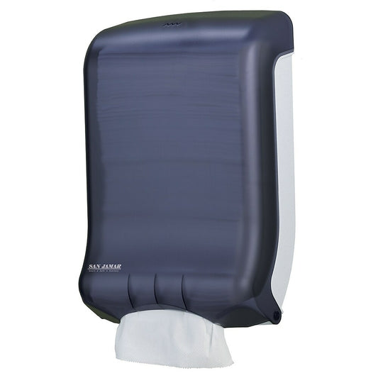 San Jamar Ultrafold Multifold and "C" Fold Paper Towel Dispenser, Black