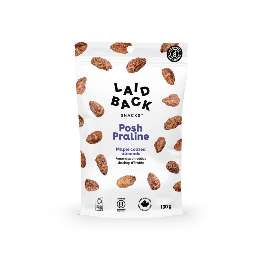 Amandes pralinées à l'érable Laid Back Snacks - 130 g