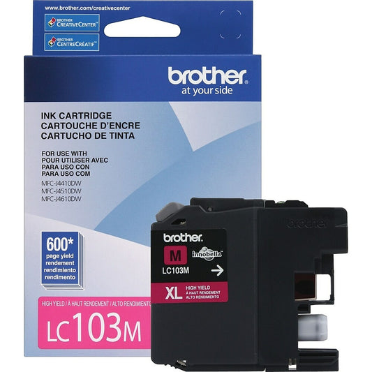Cartouche d'encre magenta Brother LC103, haut rendement (LC103MS)