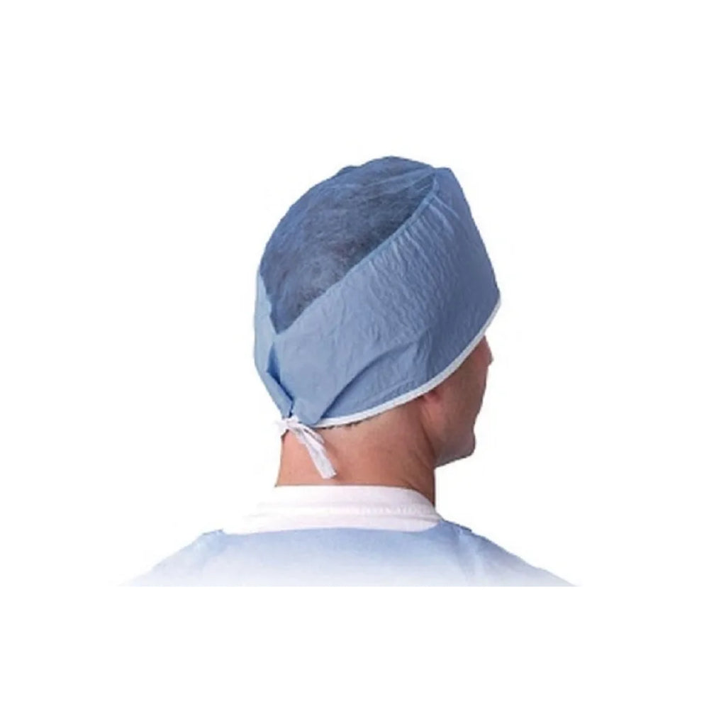 Calot de chirurgien universel PRIMED non stérile sans latex - Bleu - Matériau PSB - Usage unique - Paquet de 100