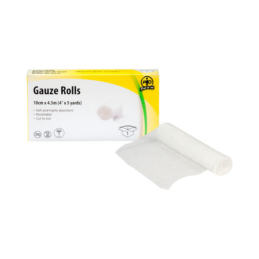 Wasip Gauze Bandage Roll - 10cm x 4.5m