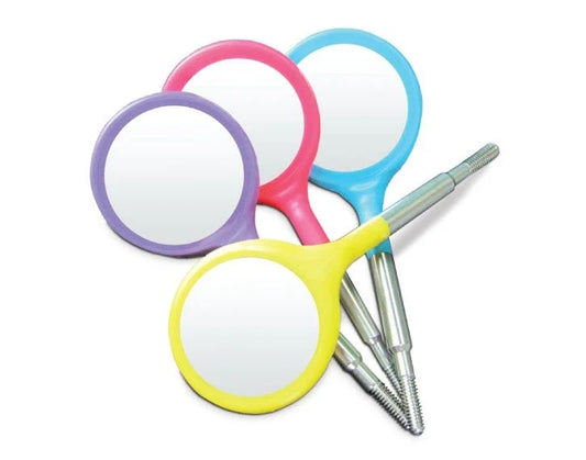 ZIRC #4 Double Sided Mirrors 4/Pk CS #50Z374-NEON VIBRANT ASSTD