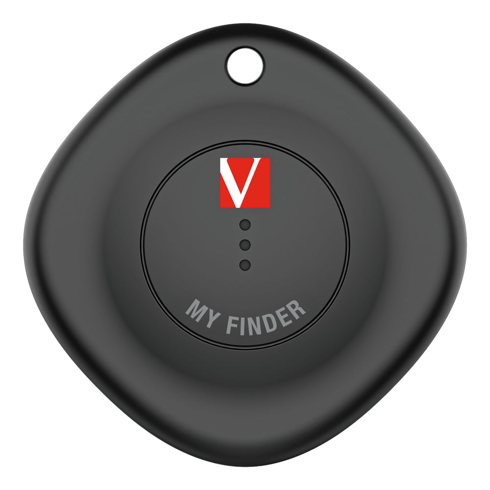 Traceur Bluetooth Verbatim My Finder - 4,4 cm (L) x 1,1 cm (l) x 4,4 cm (H) - Noir, blanc, violet - Lot de 3