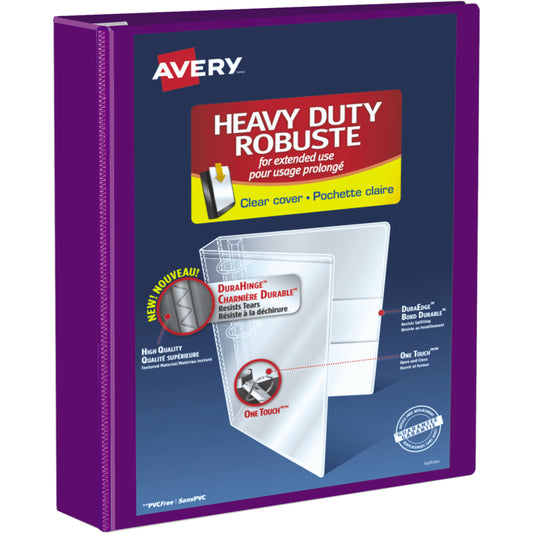 Avery Heavy Duty 2" D-Ring View Binder - Purple