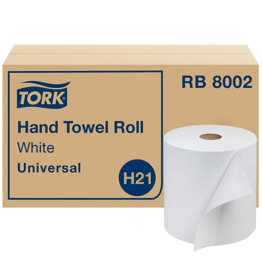 Rouleau d'essuie-mains Tork - Naturel H21 - Universel - 6 rouleaux x 800 pieds