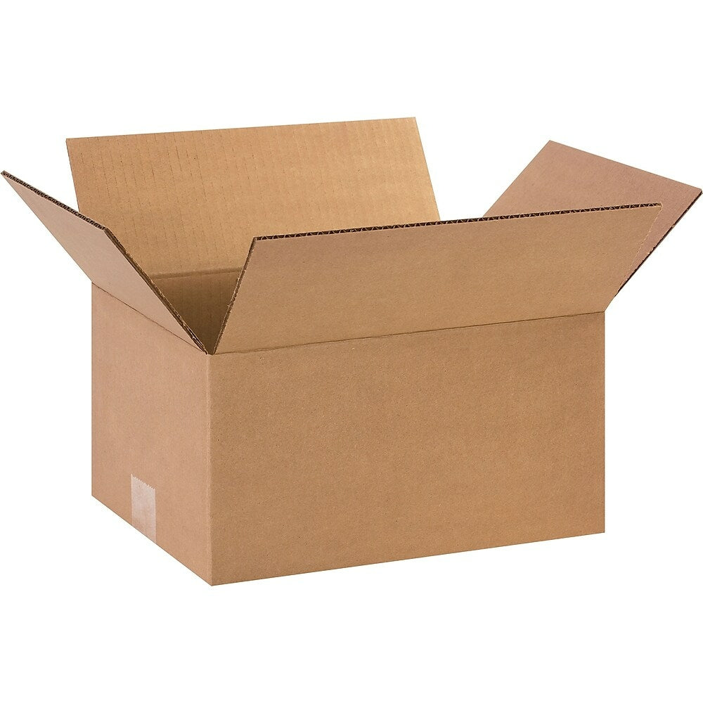 Staples Corrugated Shipping Box - 12" L x 9" W x 6" H - Kraft - 25 Pack