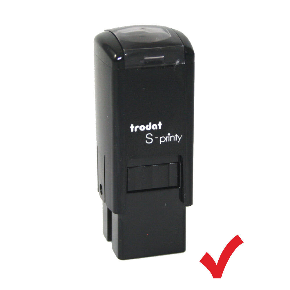 Tampon auto-encreur Trodat S-Printy 4921, encre rouge, coche (97463)