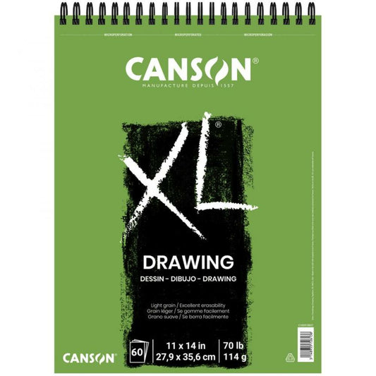 Canson XL Drawing Top Wire Bound Pad, 11"x14", 60 Sheets