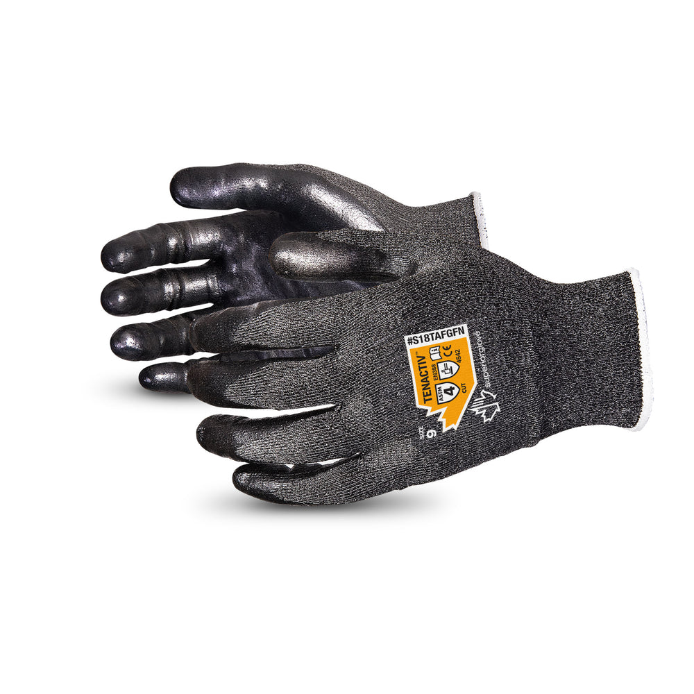 Gants TenActiv calibre 18 de qualité supérieure avec paumes en mousse de nitrile - Taille 9