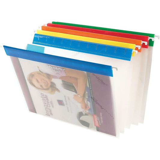 Pendaflex Assorted Poly Hanging Folders - Letter Size - 10 Pack