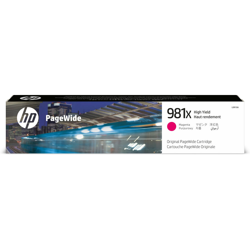 HP 981X Magenta Original PageWide Ink Cartridge - High Yield (L0R10A)