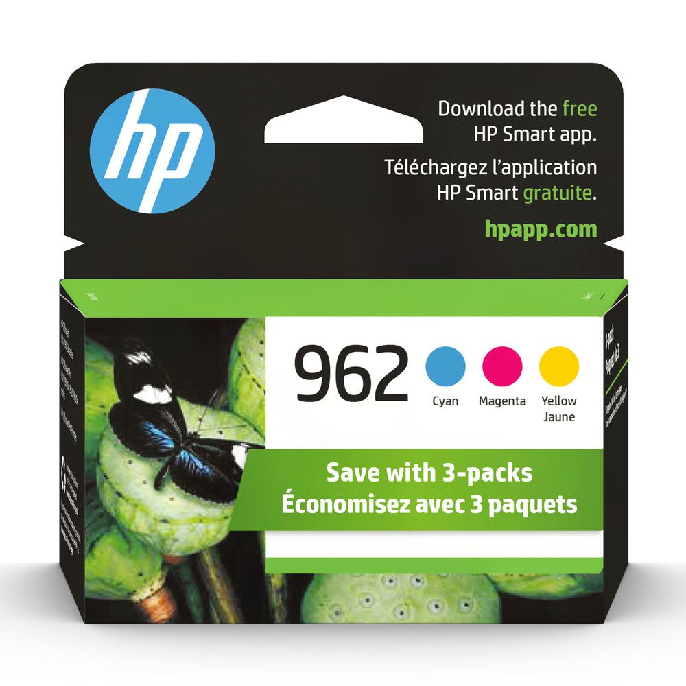 HP 962 CMY Original Ink Combo, 3 Pack (3YP00AN#140)