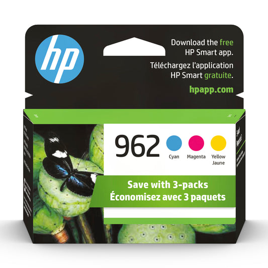 HP 962 CMY Original Ink Combo, 3 Pack (3YP00AN#140)