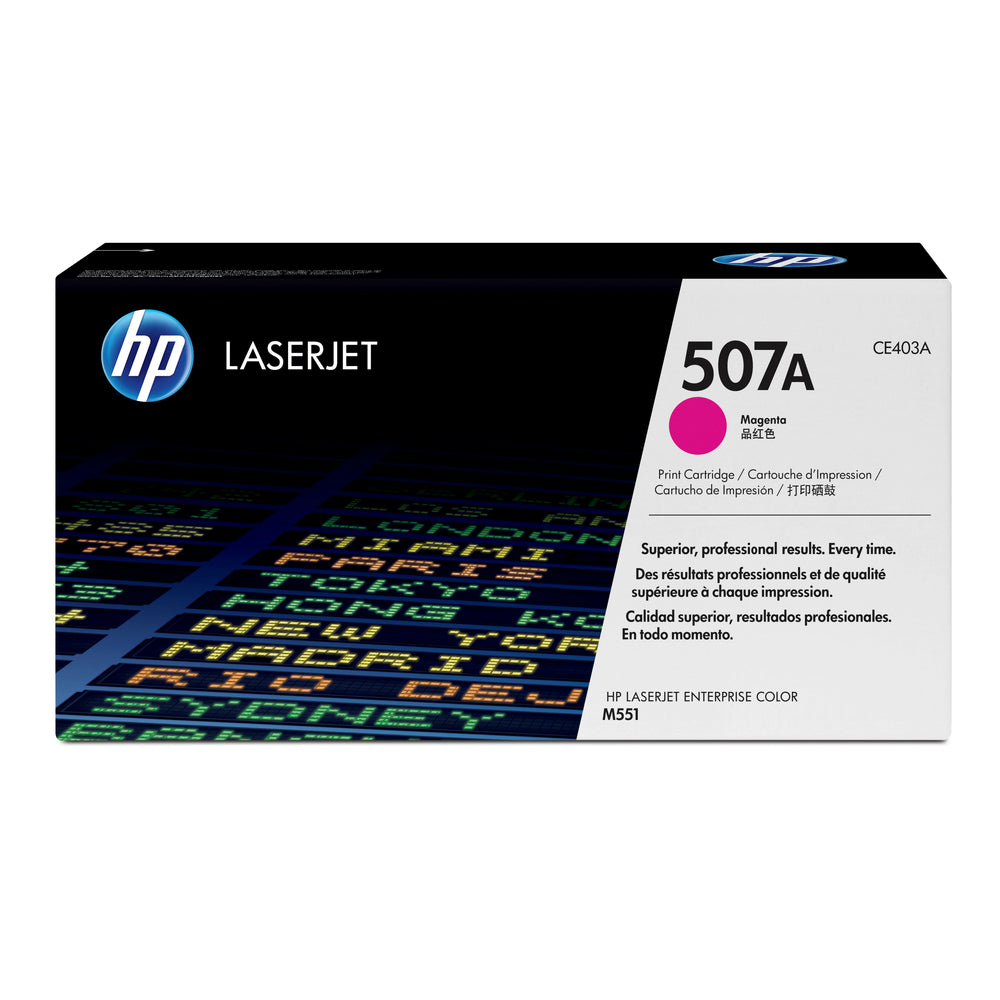 Cartouche de toner magenta d'origine HP 507A LaserJet (CE403A)