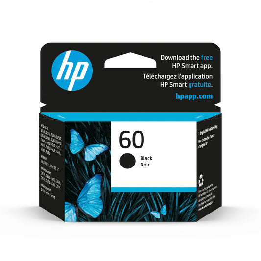 HP 60 Black Original Ink Cartridge (CC640WN)