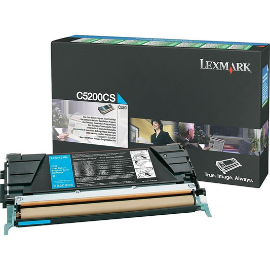 Cartouche de toner cyan Lexmark C5200CS (C5200CS)