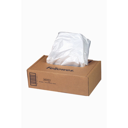 Fellowes Paper Shredder Bags - 30" x 15" x 14" - 100 Pack