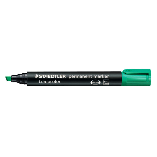 Marqueur permanent Staedtler Lumocolor - Pointe biseautée - Vert