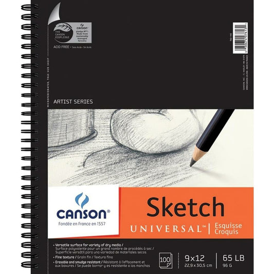 Canson XL Recycled Sketch Pad, 22.9 x 30.5cm, 100 Sheets/pad