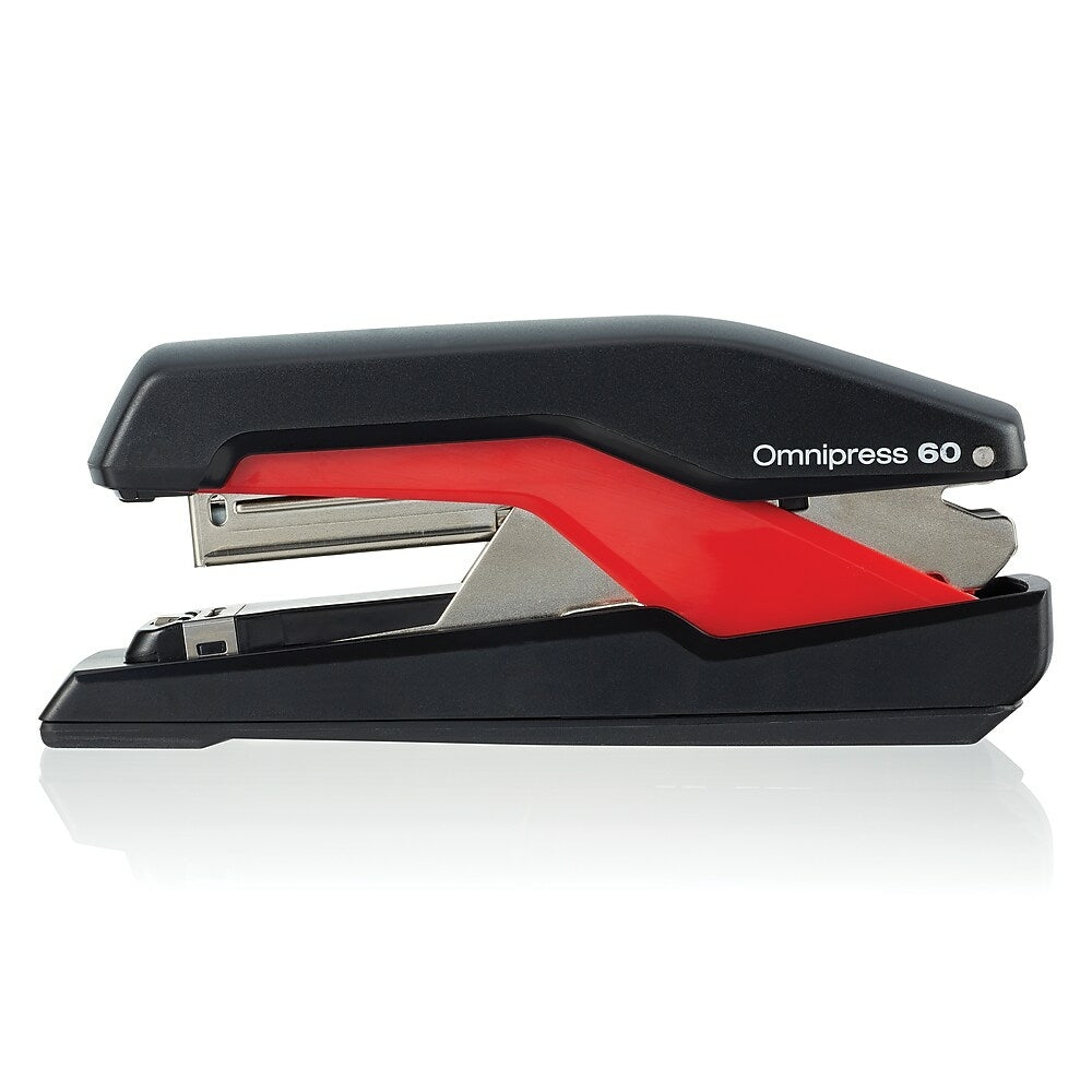 Agrafeuse Swingline Omnipress 60, capacité de 60 feuilles, noir/rouge