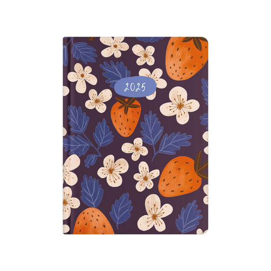 Pierre Belvedere 2025 Agenda - 7.5" W x 9.5" L - Strawberries - Bilingual