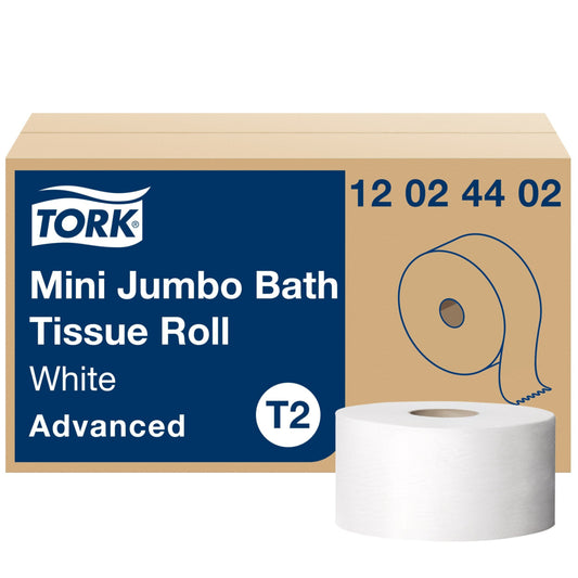 Tork Advanced Mini Jumbo 2-Ply Bath Tissue - 12 Pack