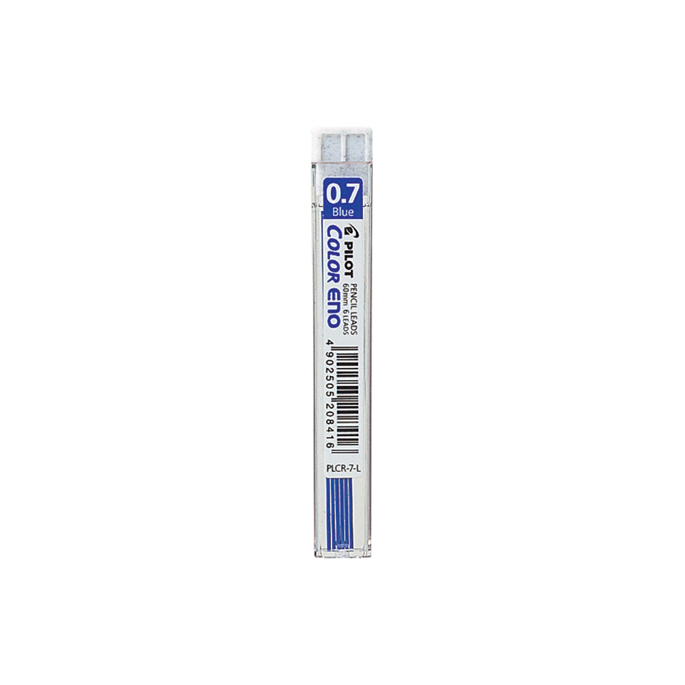 Pilot Colour Eno Mechanical Pencil Lead - Point Size: 0.7mm - Blue - 6 Pack