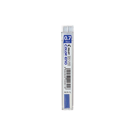 Mines pour crayon mécanique Pilot Colour Eno - Pointe : 0,7 mm - Bleu - Lot de 6