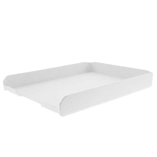 Bostitch Office Konnect Stackable Deep Capacity Storage Tray - Wide Opening - White