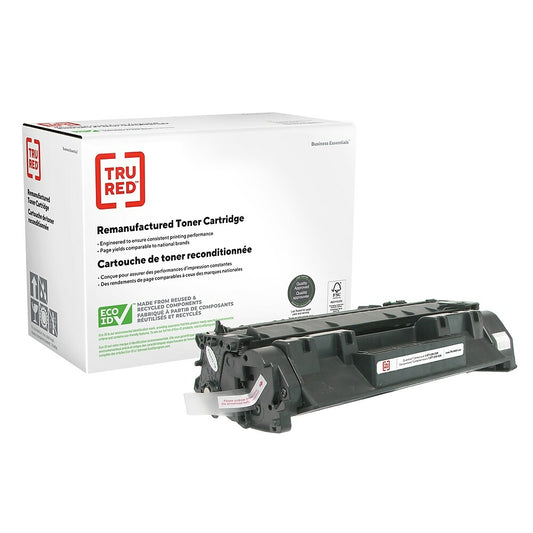 TRU RED CE505A HP 05A Remanufactured Toner Cartridge - Standard Yield - Black