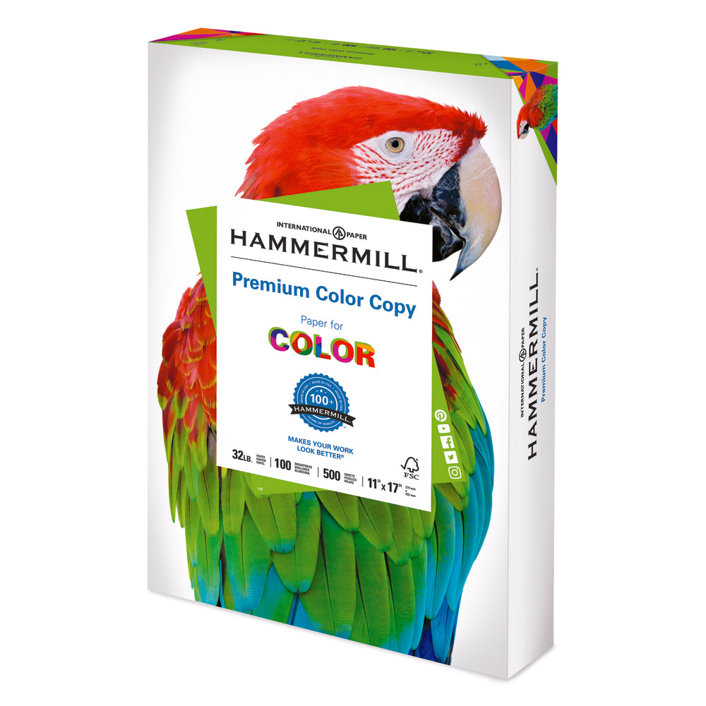 Papier couleur Hammermill Premium - 11" x 17" - 32 lb - 500 feuilles