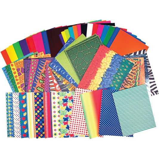 Roylco Preschool Paper Pack, Various Sizes & Designs, 176 Sheets/pkg