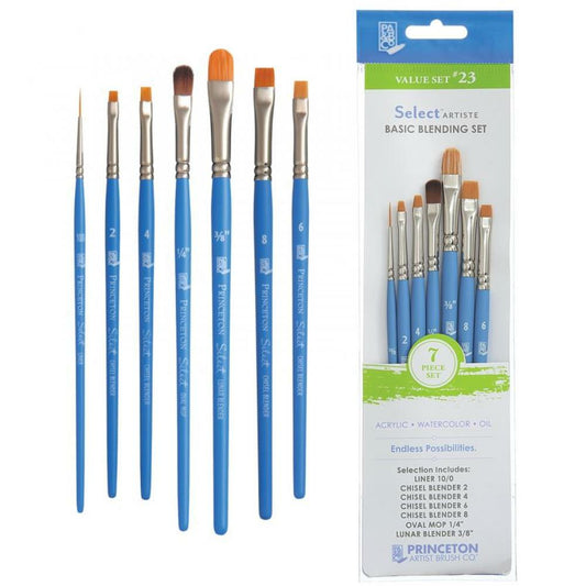 Princeton Select Basic Blending Brush, 7/Set
