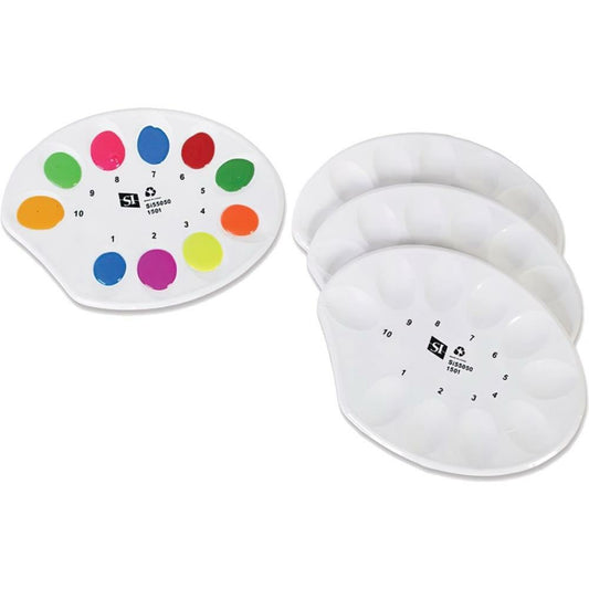 SI Manufacturing Paper Paint Palettes - 9-1/4" x 7" - 10 Set