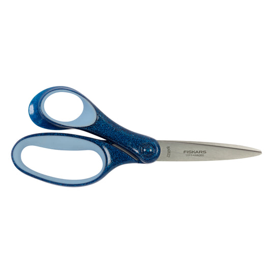 Fiskars Student Scissors - Left Handed - Softgrip - 7" - Blue