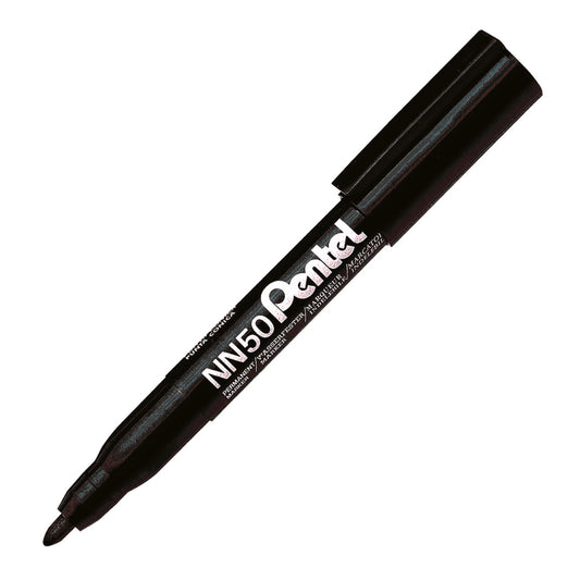 Marqueur permanent Pentel Green Label - Pointe ogive - Noir