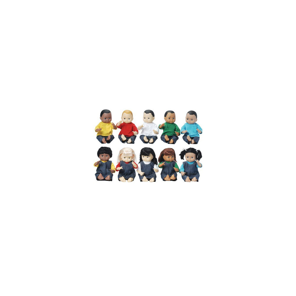 Multi-Ethnic School Doll, Set of all 10 dolls