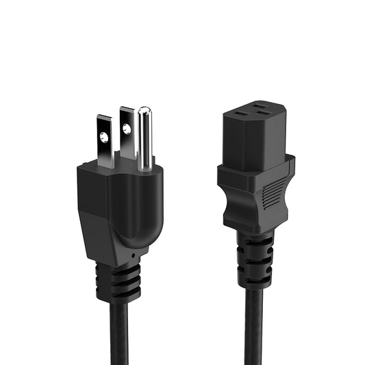 NXT Technologies 6' Desktop/Monitor Power Cord, Black (NX29759)