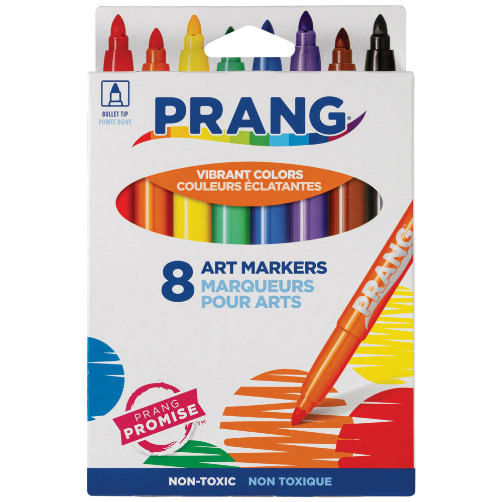 Prang Classic Art Markers - Bullet Tip - Assorted Colours - 8 Pack