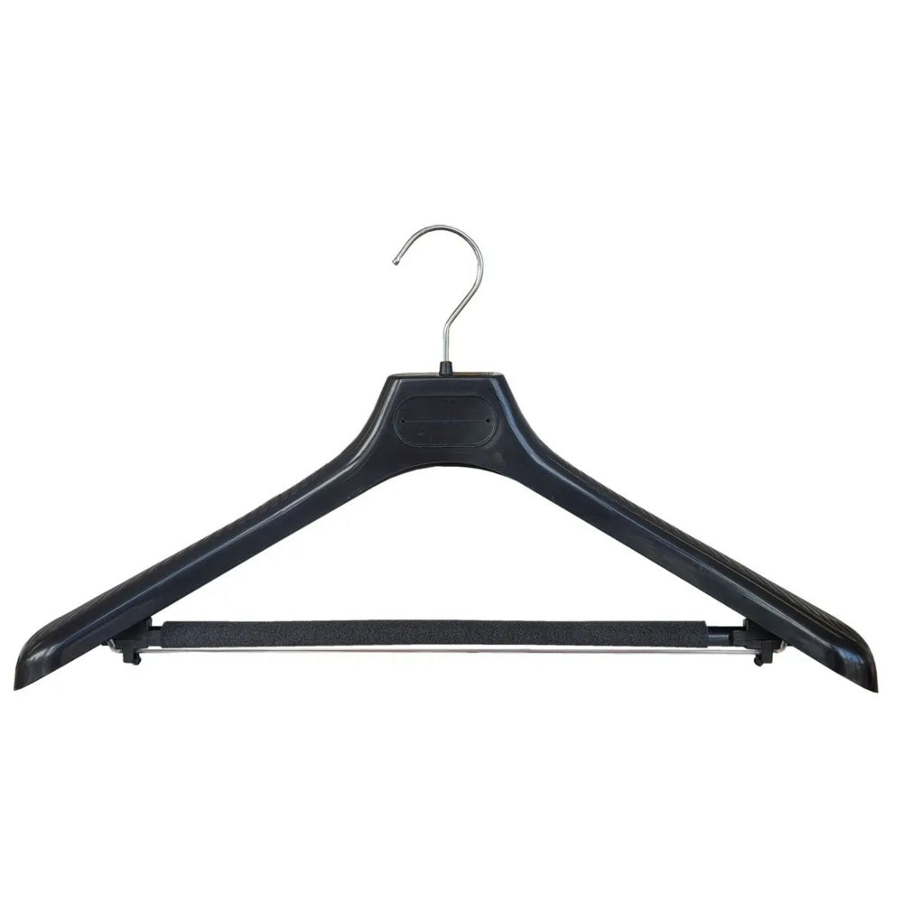 Eddie's - 18" Wishbone Suit Hanger - Contoured - Black - 60 Pack