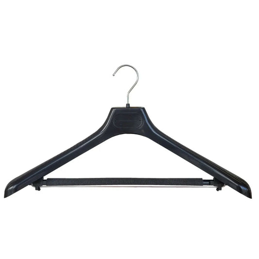 Eddie's - 18" Wishbone Suit Hanger - Contoured - Black - 60 Pack
