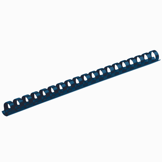 Fellowes Plastic Wire Binding Combs - 0.5" Diameter - Blue - 100 Pack