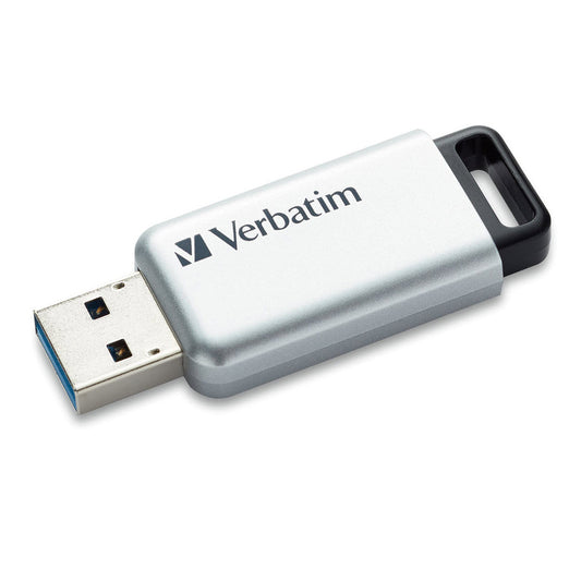 Verbatim Store 'n' Go Secure Pro 128 GB USB 3.0 Flash Drive - Silver
