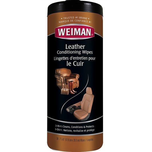 Lingettes pour cuir Weimen - Paquet de 30