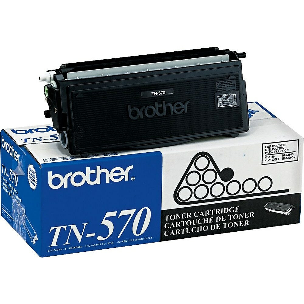 Cartouche de toner noir Brother TN570, haut rendement (TN570)