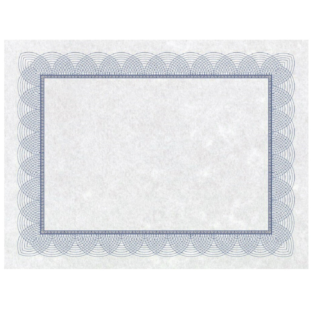 St. James Regent Certificates - Letter Size - 24 lbs. Bond Paper - 8 1/2" W x 11" L - Blue - 100 Pack