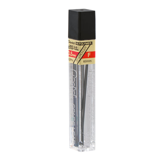 Recharge de mine Super Hi-Polymer (0,5 mm) - F - Lot de 12