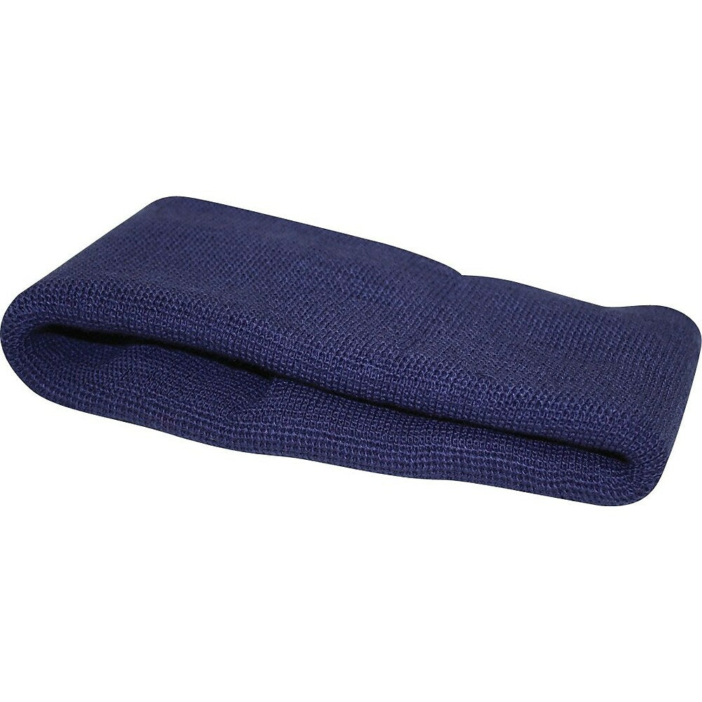 Doublure de casque de sécurité d'hiver ignifuge - Style bandeau d'oreilles - Bleu marine